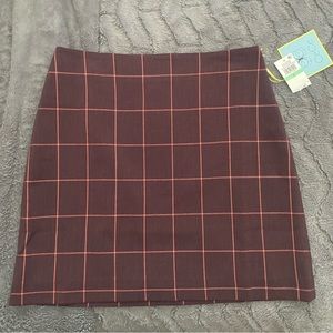 CeCe Plaid mini skirt